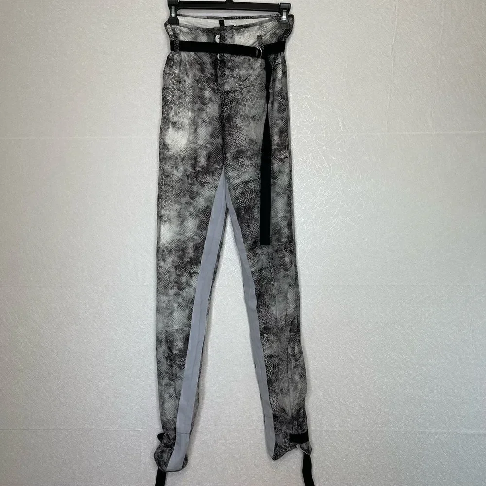 𝅺UNRAVEL Project Ben Taverniti Python Print Swishy Pants - Picture 5 of 8